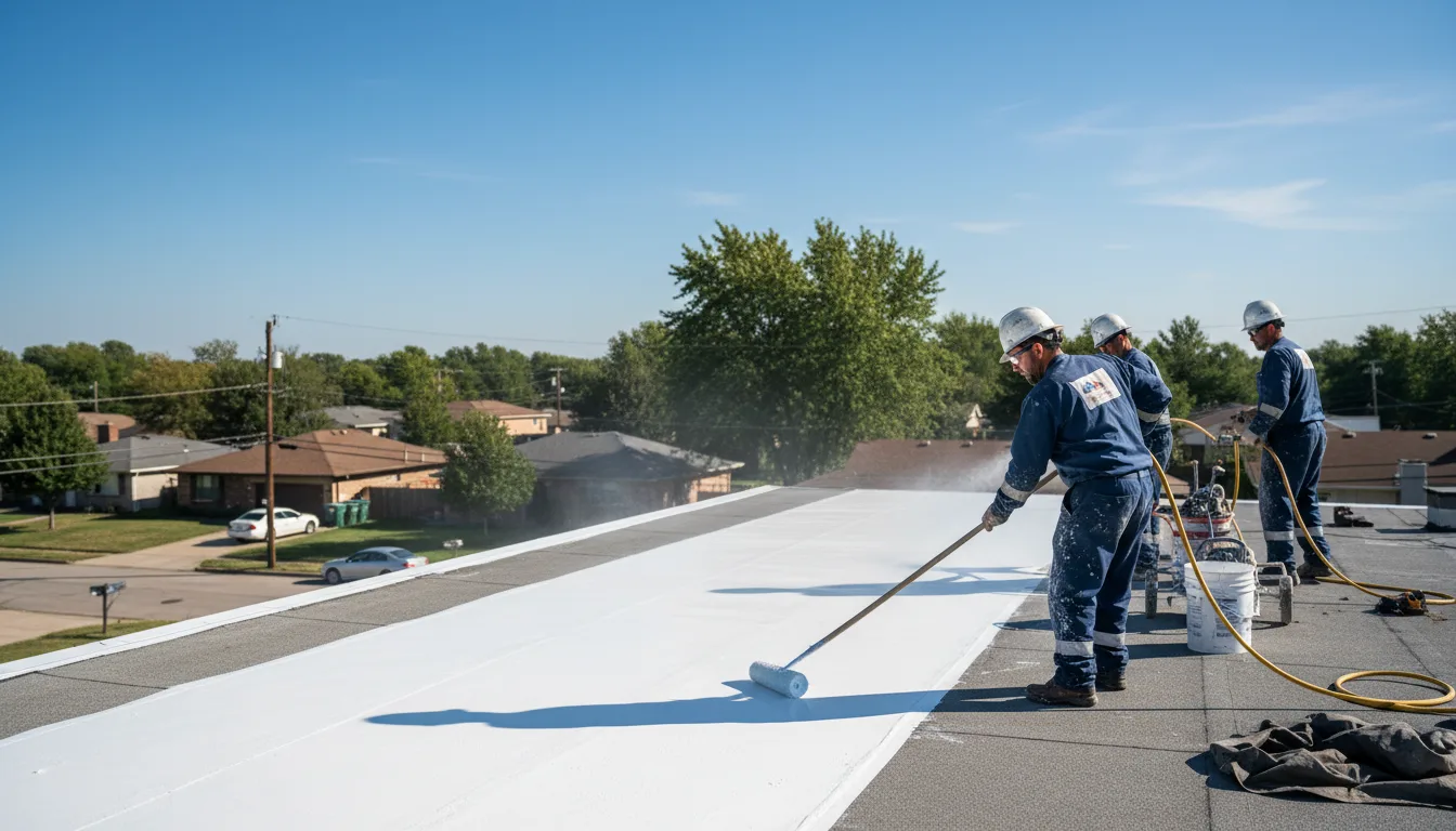Commercial roof coating in Saluda, VA near me